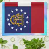 Georgische staatsvlag theedoek (Gevouwen)