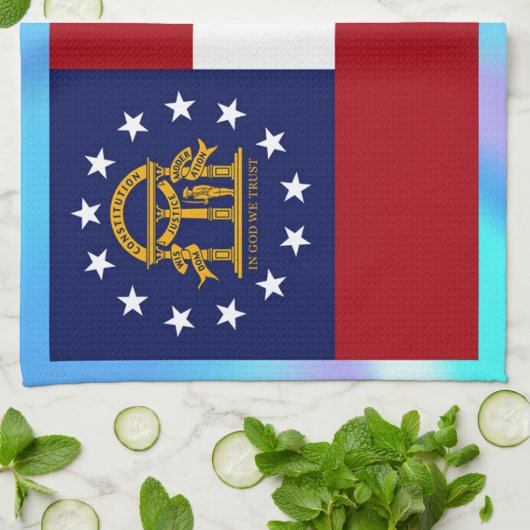 Georgische staatsvlag theedoek (Gevouwen)