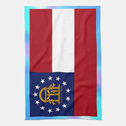 Georgische staatsvlag theedoek (Verticaal)