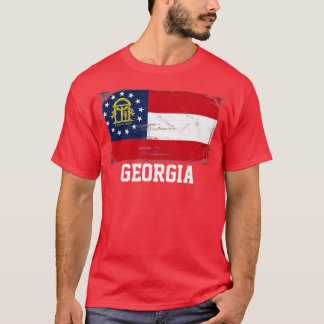 Georgische Verenigde Staten vlag T-shirt