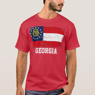 Georgische Verenigde Staten vlag T-shirt