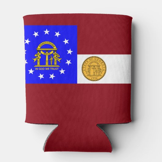 Georgische vlag blikjeskoeler (Achterkant)