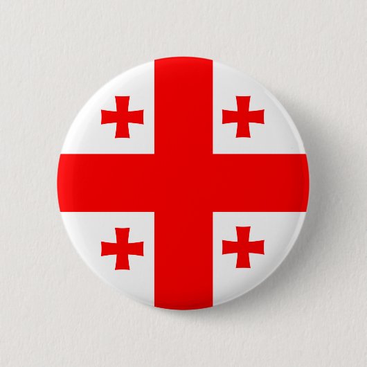 Georgische vlag Button (Voorkant)