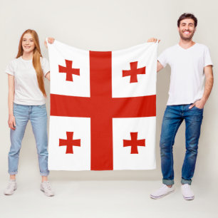 Georgische vlag fleece deken