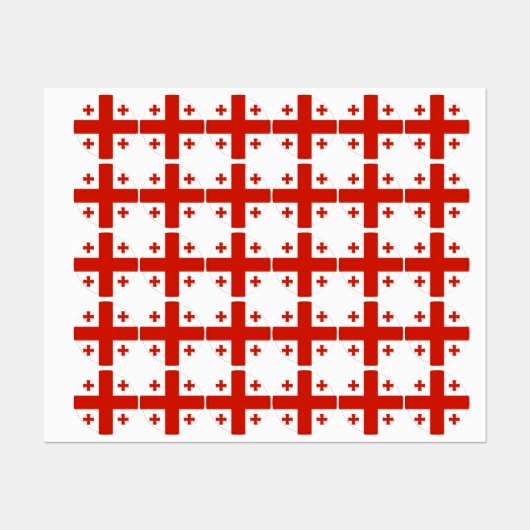 Georgische vlag labels (Vel)