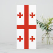 Georgische vlag menu (Staand voorkant)