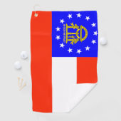 Georgische vlag op Golfhanddoek (Insitu)