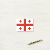 Georgische vlag post-it® notes (Op bureau)