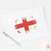 Georgische vlag rechthoekige sticker (Envelop)
