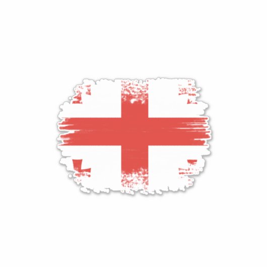 Georgische vlag sticker (Voorkant)