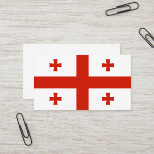 Georgische vlag visitekaartje