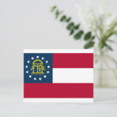 Georgische vlag, vlag van Georgië Briefkaart (Staand voorkant)