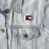 Georgische vlag, vlag van Georgië Ronde Button 3,2 Cm (In situ)