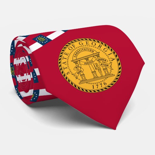 Georgische vlag & zegel, Vlag van Georgië Stropdas (Opgerold)