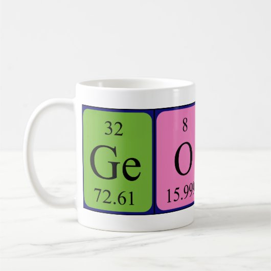 Georgy nom de table périodique mug (Gauche)