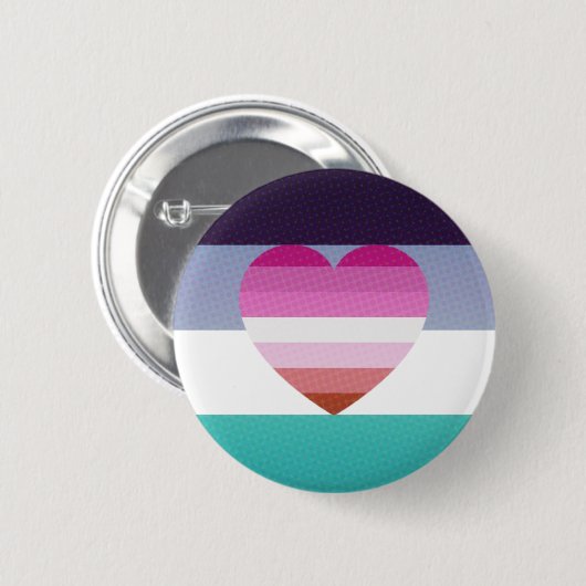 georiënteerde aroace lesbian pride button (Voorkant /achterkant)