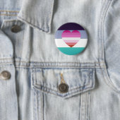 georiënteerde aroace lesbian pride button (In situ)
