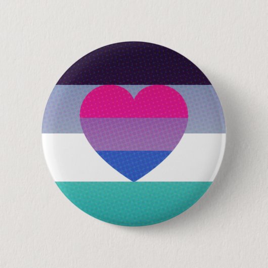 georiënteerde biaroace pride-toets ronde button 5,7 cm (Voorkant)