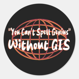 Geospatial/Surveyor Display Ronde Sticker