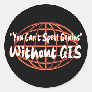 Geospatial/Surveyor Display Ronde Sticker