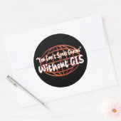 Geospatial/Surveyor Display Ronde Sticker (Envelop)