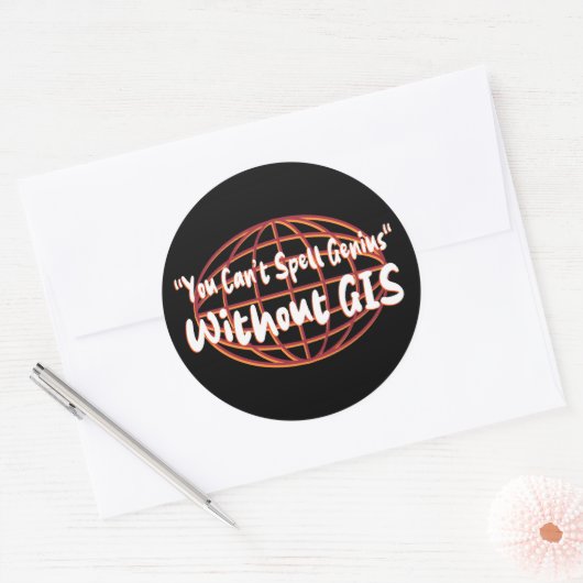 Geospatial/Surveyor Display Ronde Sticker (Envelop)