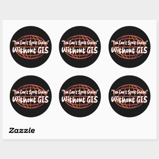 Geospatial/Surveyor Display Ronde Sticker (Vel)