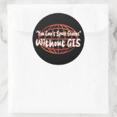 Geospatial/Surveyor Display Ronde Sticker (Tas)