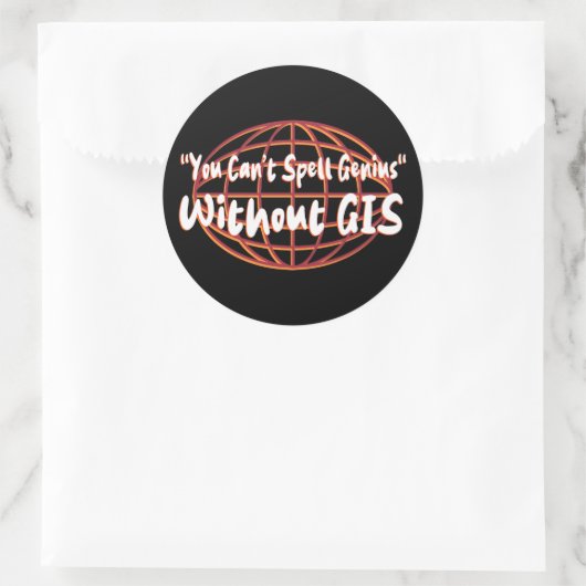 Geospatial/Surveyor Display Ronde Sticker (Tas)