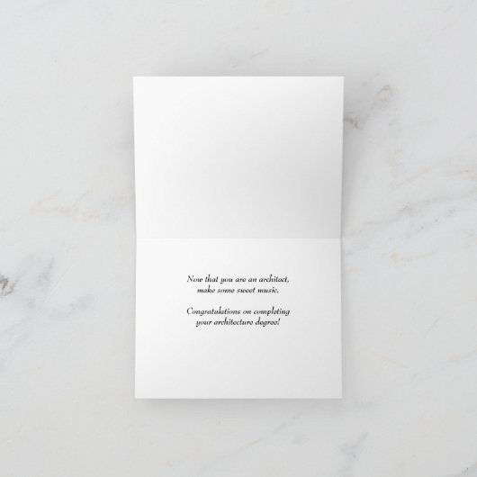 Geothe Quote Architecture Degree Kaart (Binnen)