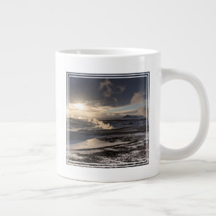 Geothermisch winterlandschap extra grote beker