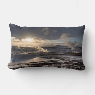 Geothermisch winterlandschap kussen