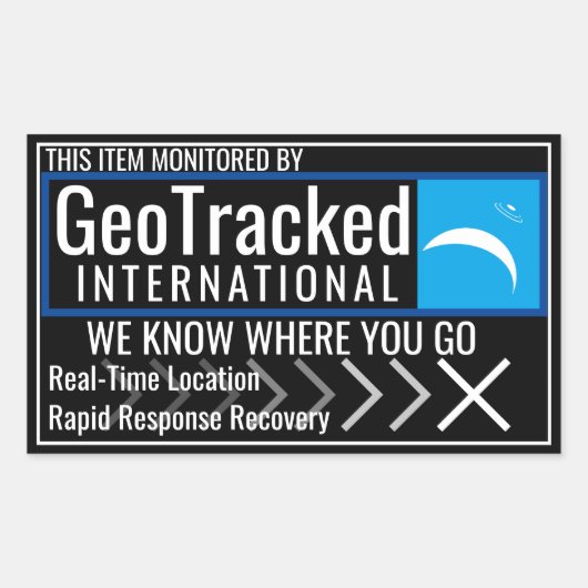 GeoTracked Sticker (Voorkant)