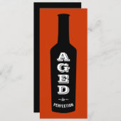 Geoud tot Perfection Birthday Party Invitation Kaart (Voorkant / Achterkant)