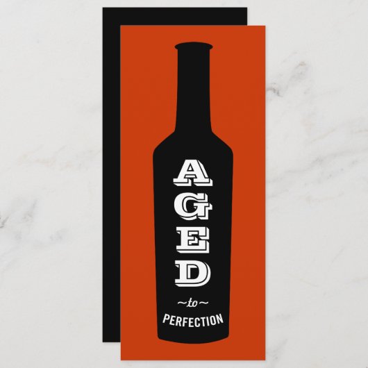 Geoud tot Perfection Birthday Party Invitation Kaart (Voorkant / Achterkant)