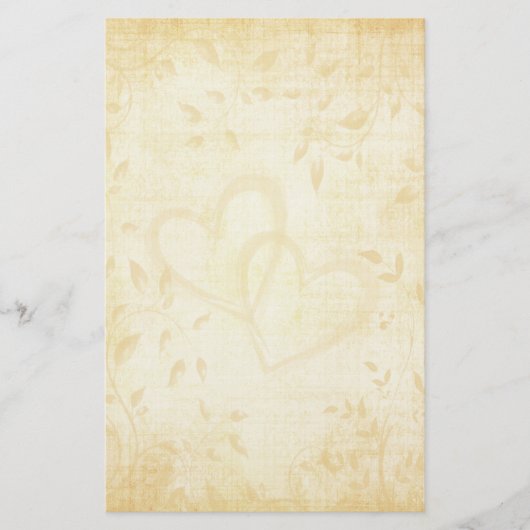  geouderde papieren bruiloften briefpapier (Voorkant)