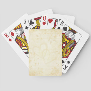 geouderde papieren bruiloften pokerkaarten