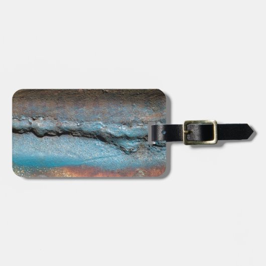 Geoxideerd metaal bagagelabel (Voorkant horizontaal)