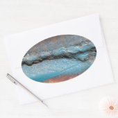 Geoxideerd metaal ovale sticker (Envelop)