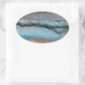 Geoxideerd metaal ovale sticker (Tas)