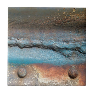 Geoxideerd metaal tegeltje