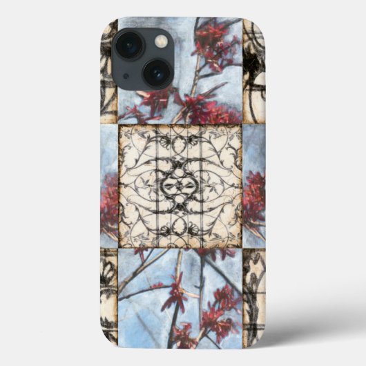 Gepaneelde Abstracte Rolwerk Schilderij Case-Mate iPhone Case (Achterkant)