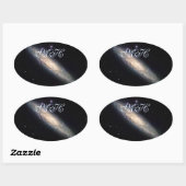 Geparaploofde spiraalmelkweg - NGC 253 Ovale Sticker (Vel)