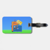 Gepareerde verpleegsters, verpakt en klaar om te g bagagelabel (Achterkant horizontaal)