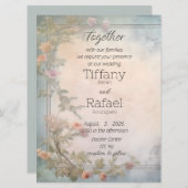 Geparfumeerde Tuin Flat bruiloft uitnodiging (Voorkant / Achterkant)