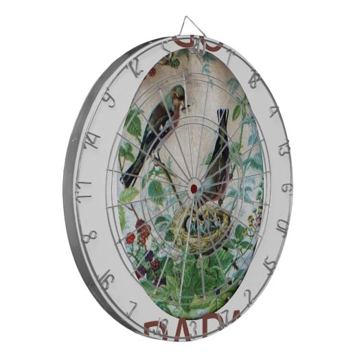 Geparkeerde ouders, kostbare kuikens: het verhaal dartbord (Voorkant Links)