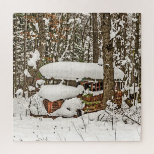 Geparkeerde schoolbus - 676 stuks legpuzzel