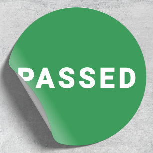 gepasseerde Sticker   Kwaliteitscontrole goedgekeu