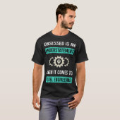 Gepassioneerd Model Engineering Engineer T-shirt (Voorkant volledig)