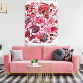 Gepassioneerd vol emotie canvas afdruk (Insitu (Woonkamer))